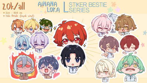 IDOLiSH7 Sticker Pack Fanmerch for Comifuro 17